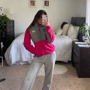 Pink North Face Denali